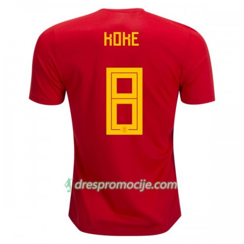 Španjolska Dres Koke 8 Domaći Svjetsko prvenstvo 2018 Španjolska Dres Koke 8 Domaći Svjetsko prvenstvo 2018